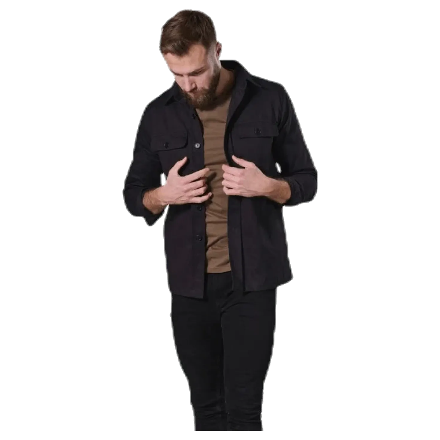 Recruit Overshirt Black