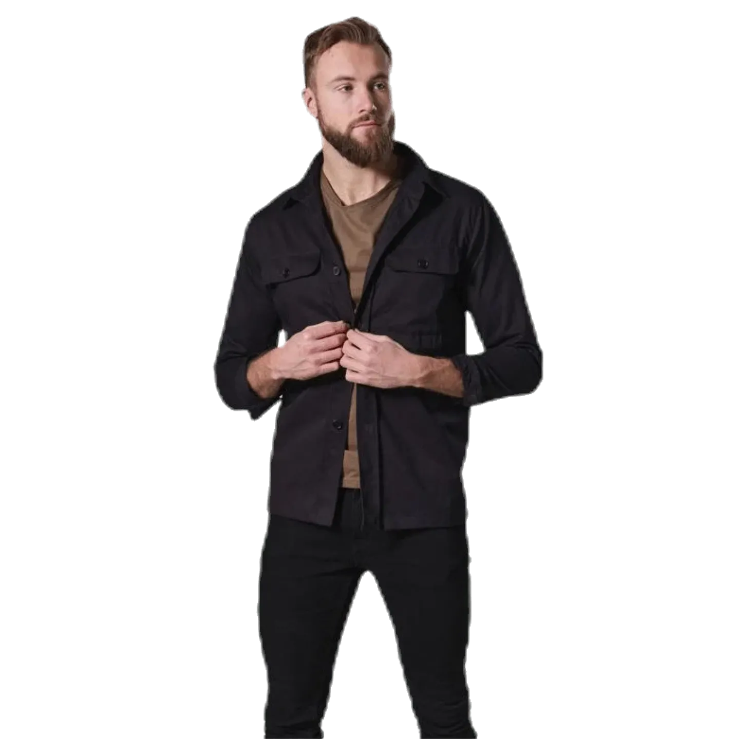 Recruit Overshirt Black