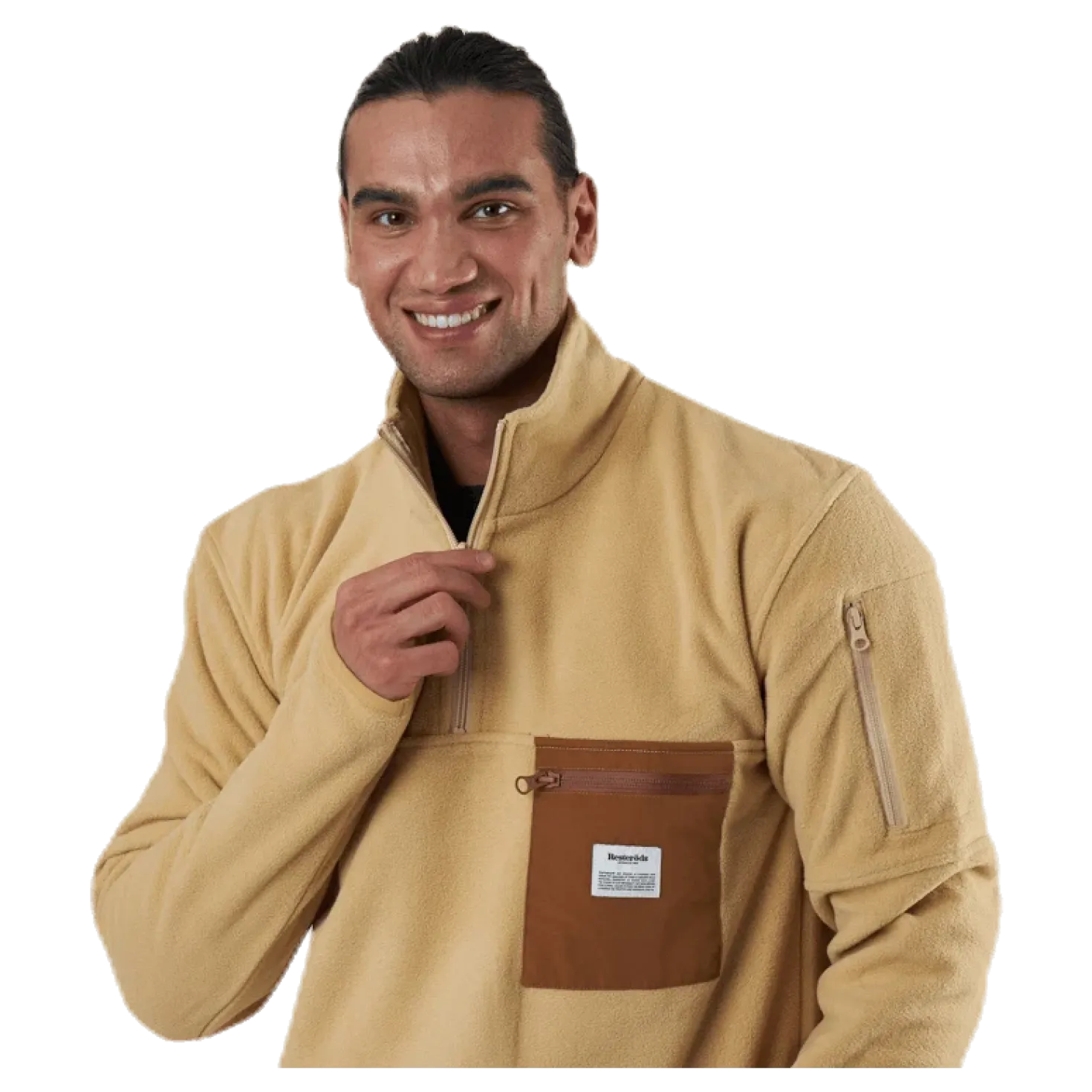 Recycled Polyester Pullover Beige