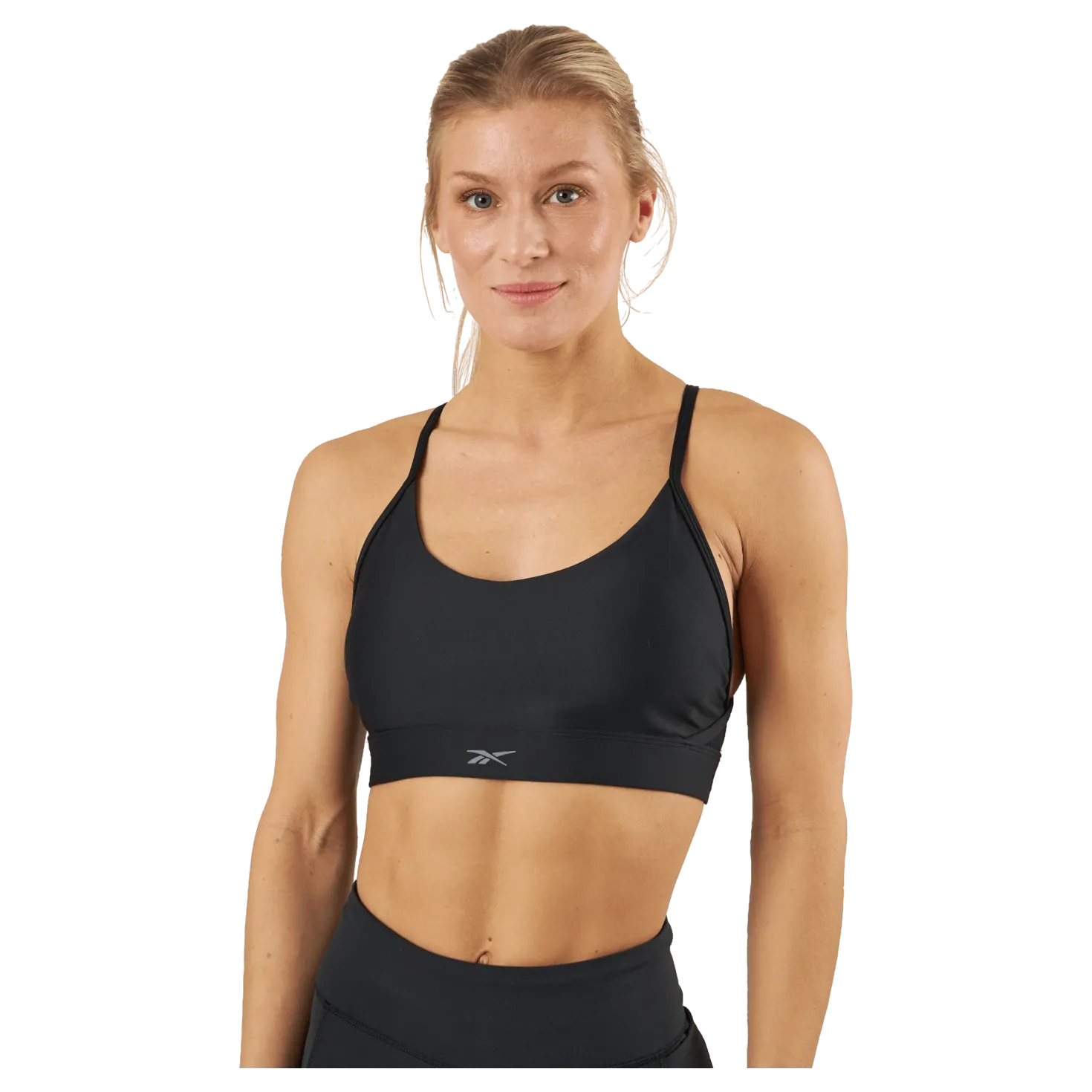 Reebok Lux Strappy Sports Bra Black