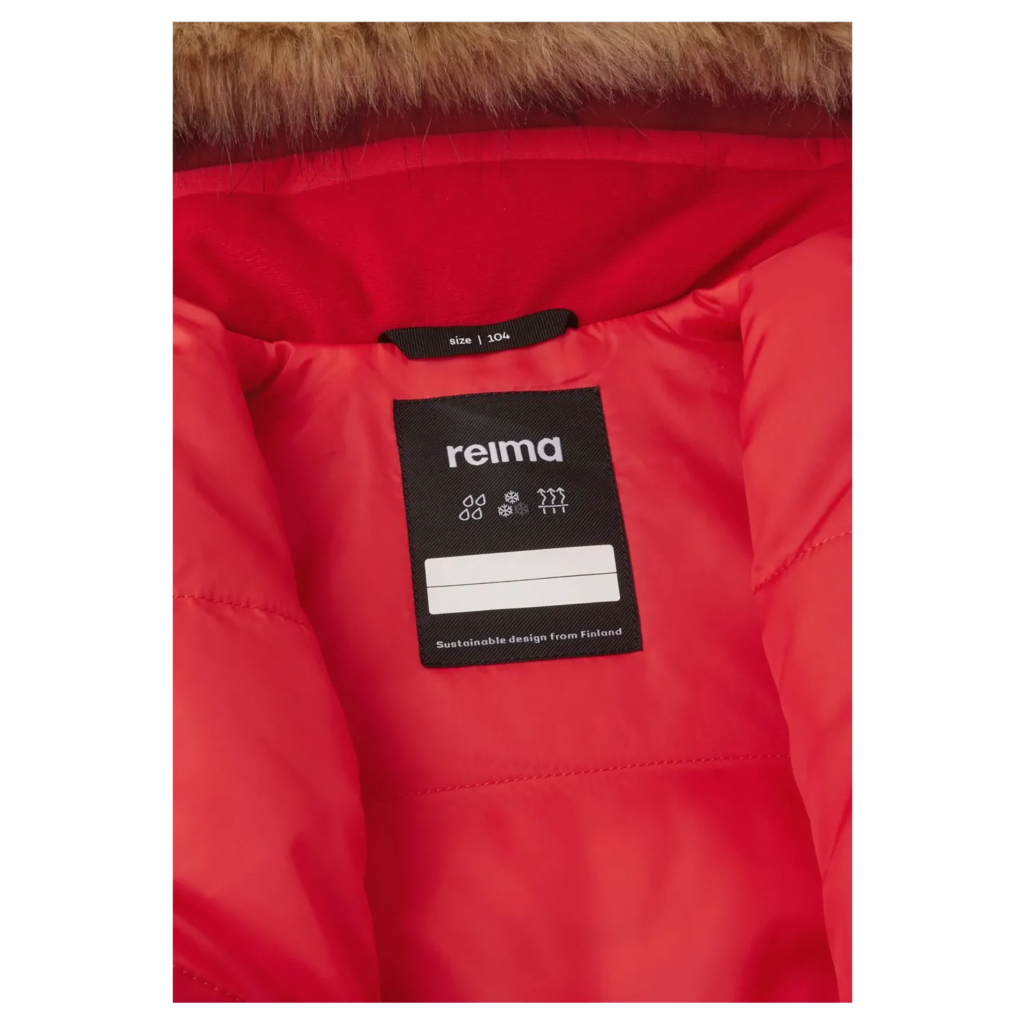 Reimatec winter overall Stavanger Tomato red