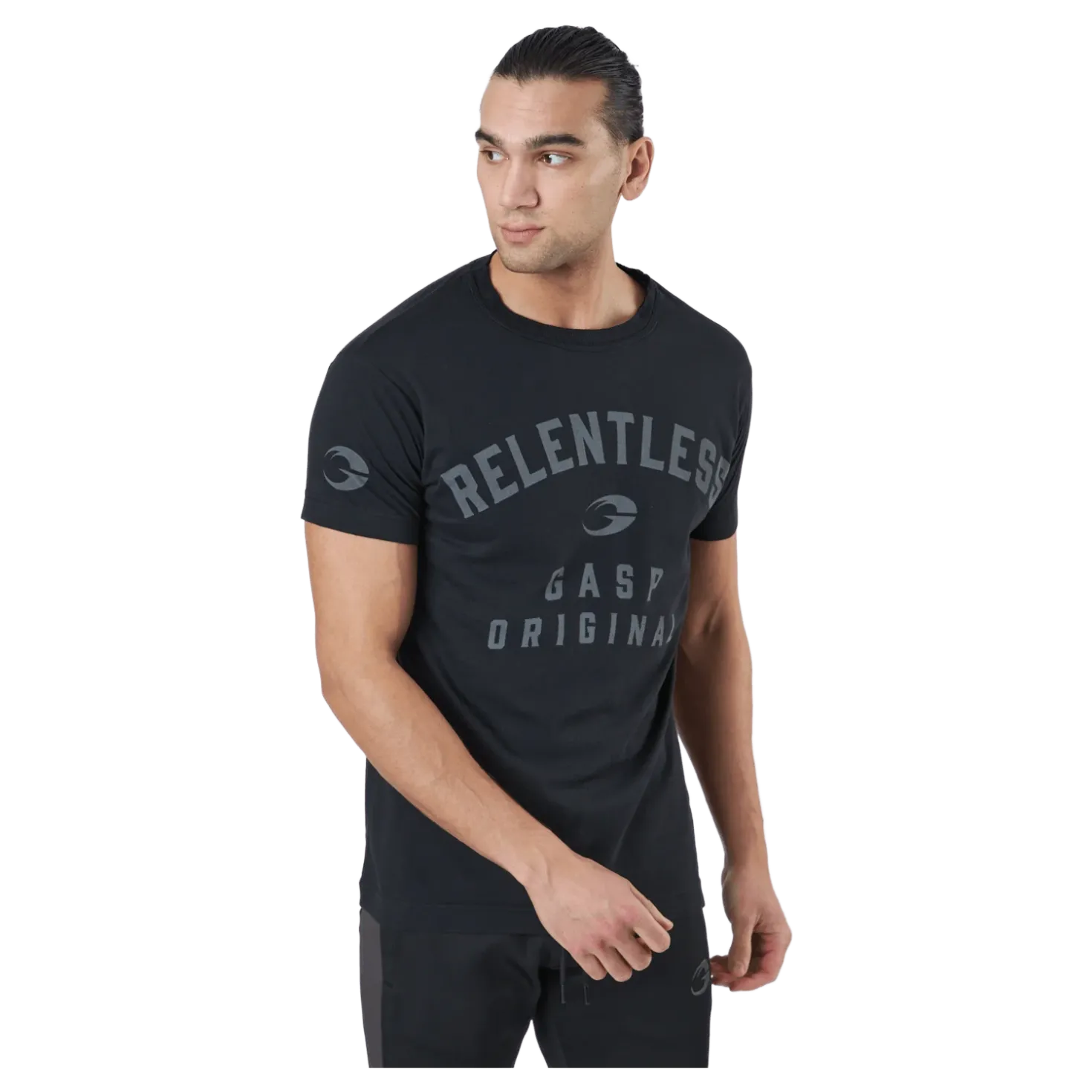 Relentless Skull Tee Washed Black