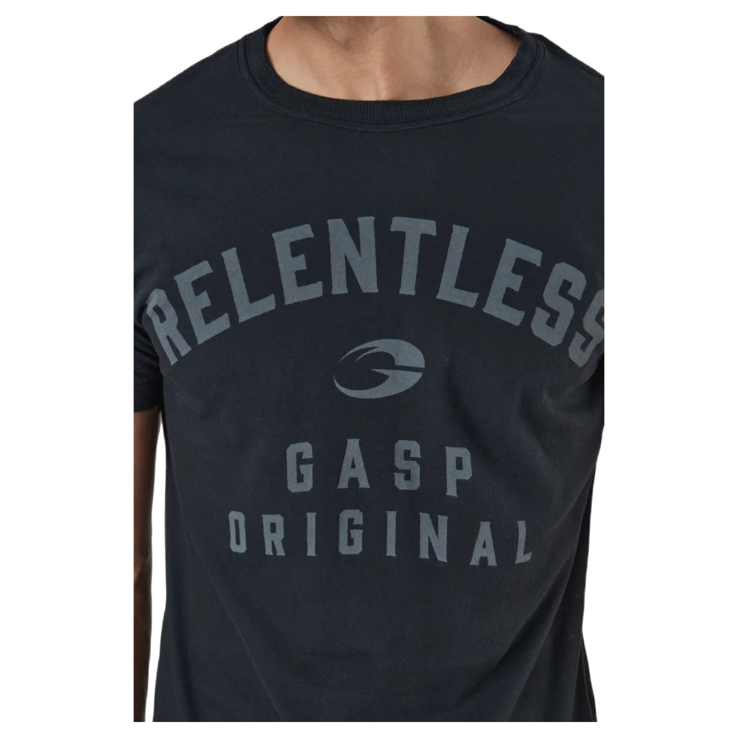 Relentless Skull Tee Washed Black