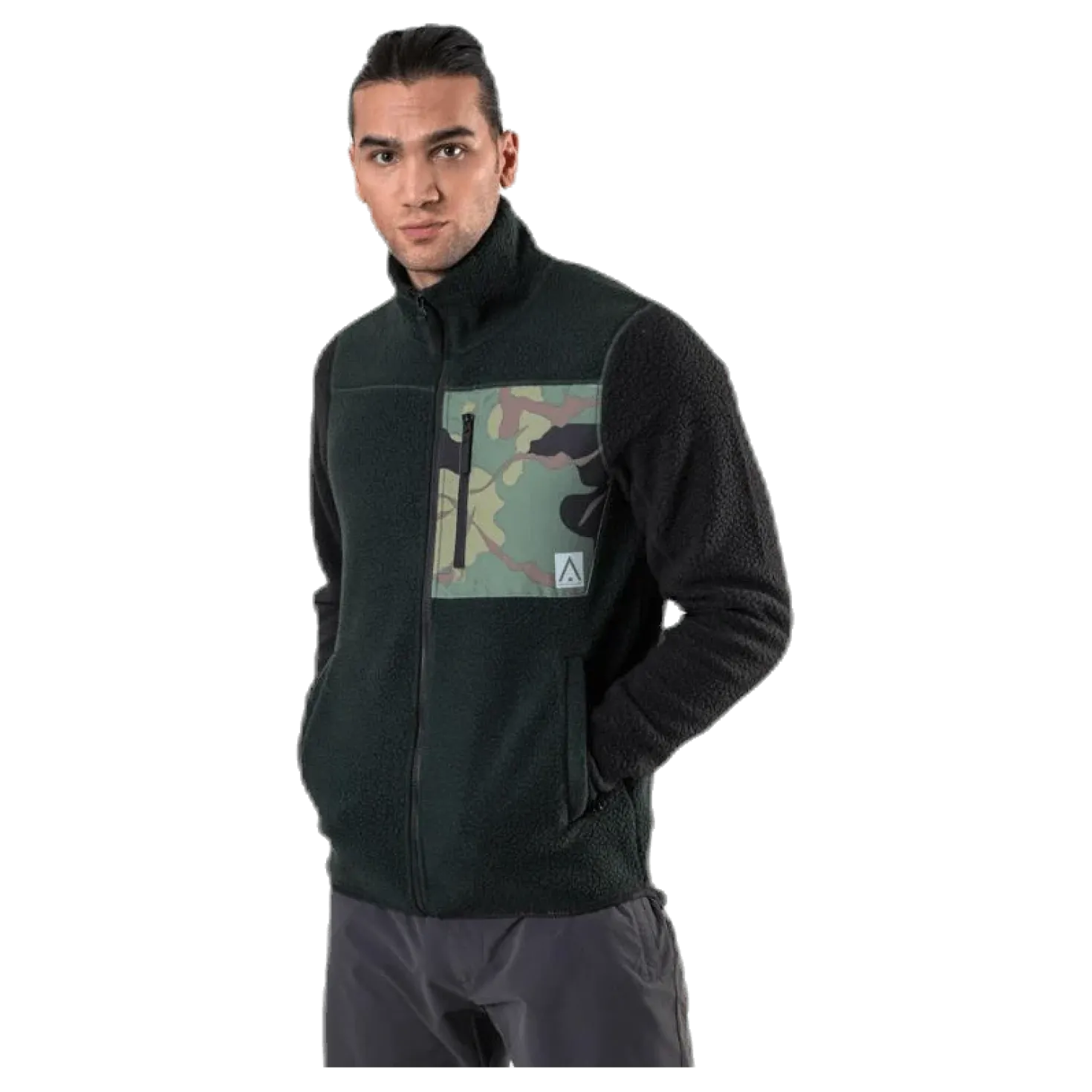 Retro Pile Jacket Green