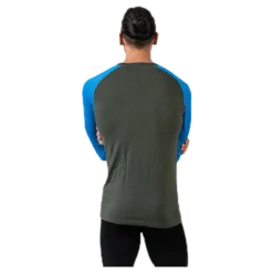Retro wool Crew Green/Grey
