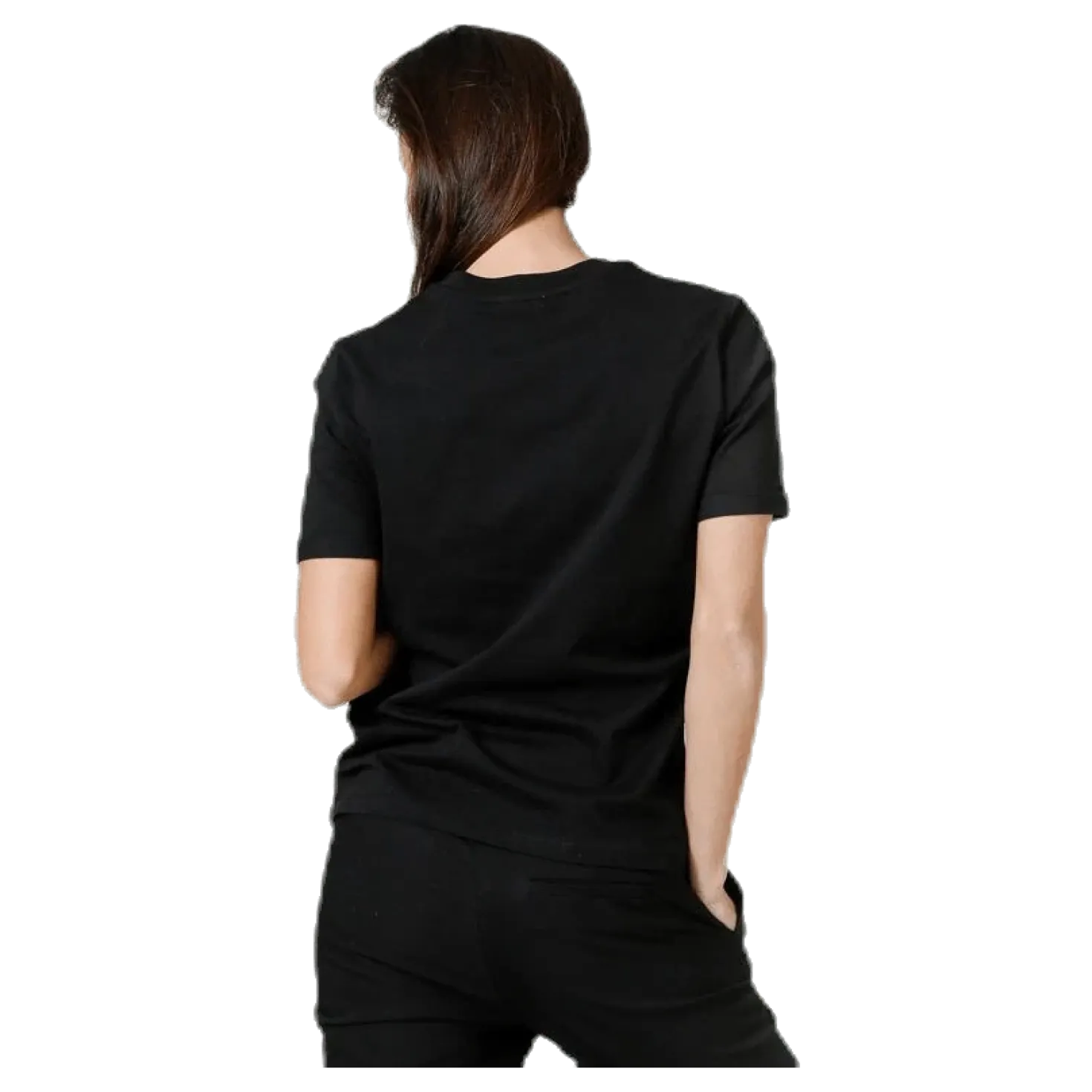 Ria Ss Fold Up Solid Tee Black