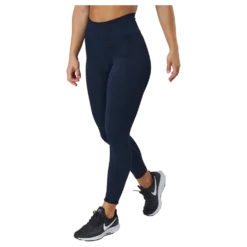 Ribbed Seamless Tights Navy Blue