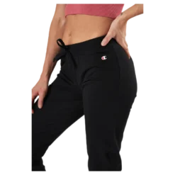 Rib Cuff Pants Svart