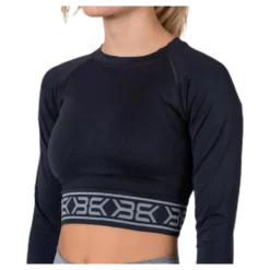 Rib Seamless LS Black