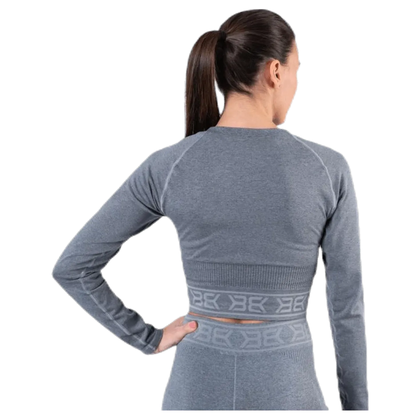 Rib Seamless LS Grey