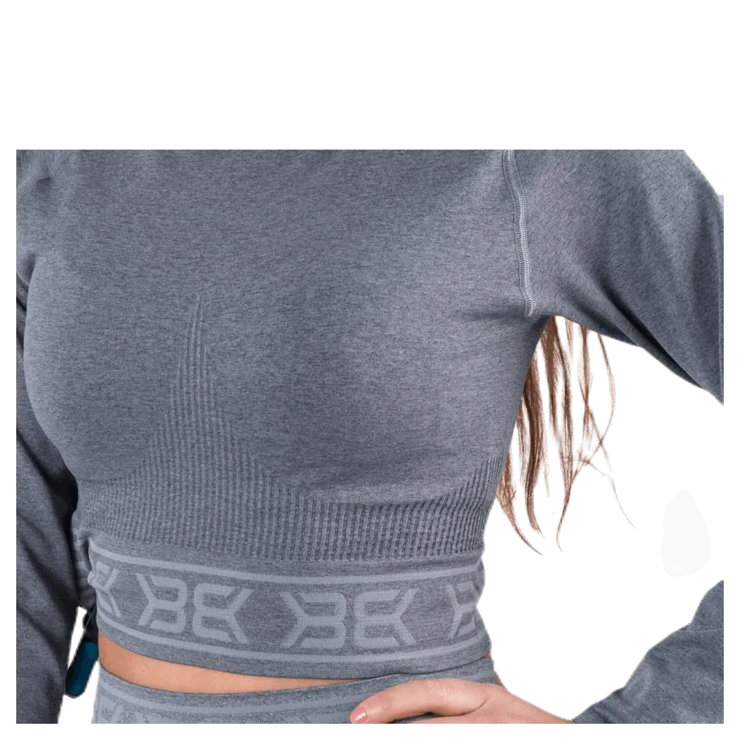 Rib Seamless LS Grey