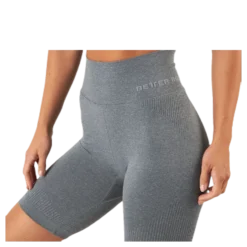 Rib seamless shorts Grey