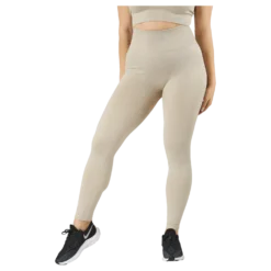 Rib Seamless Tights Mushroom