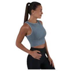 Rib Seamless Top Grey