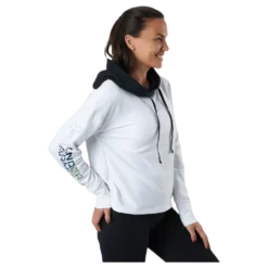Rival Terry Geo Hoodie White
