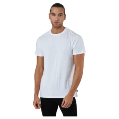 R-neck Tee Bamboo White