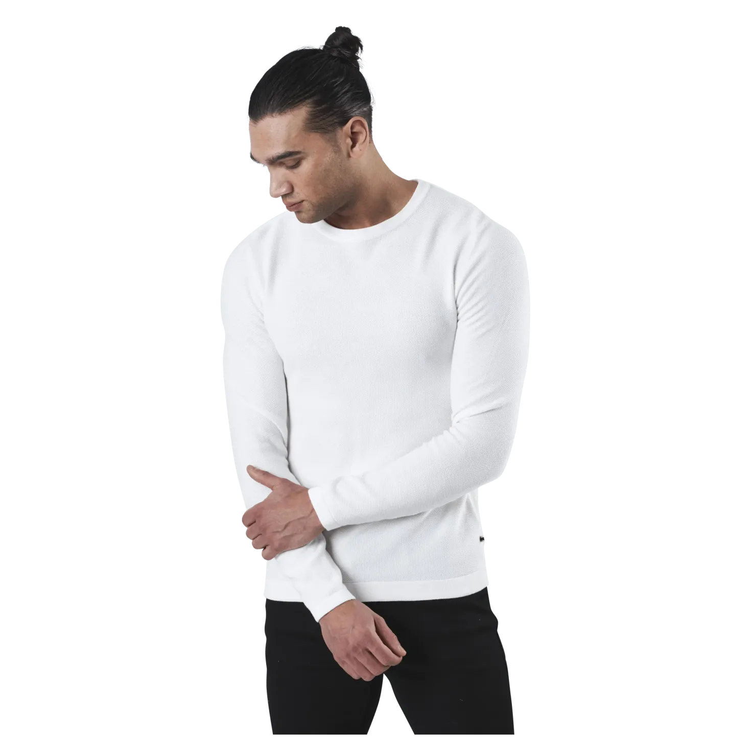 Rob Knit Crew Neck White