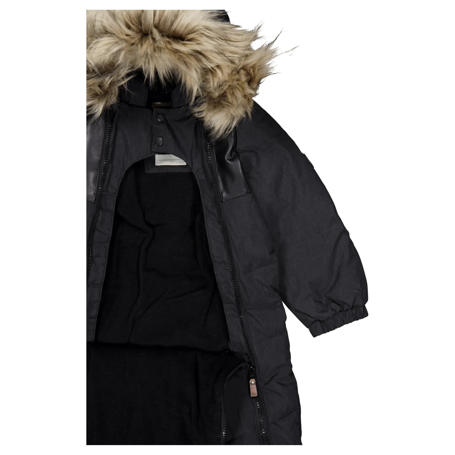 Rocky Winter Baby Overall Black