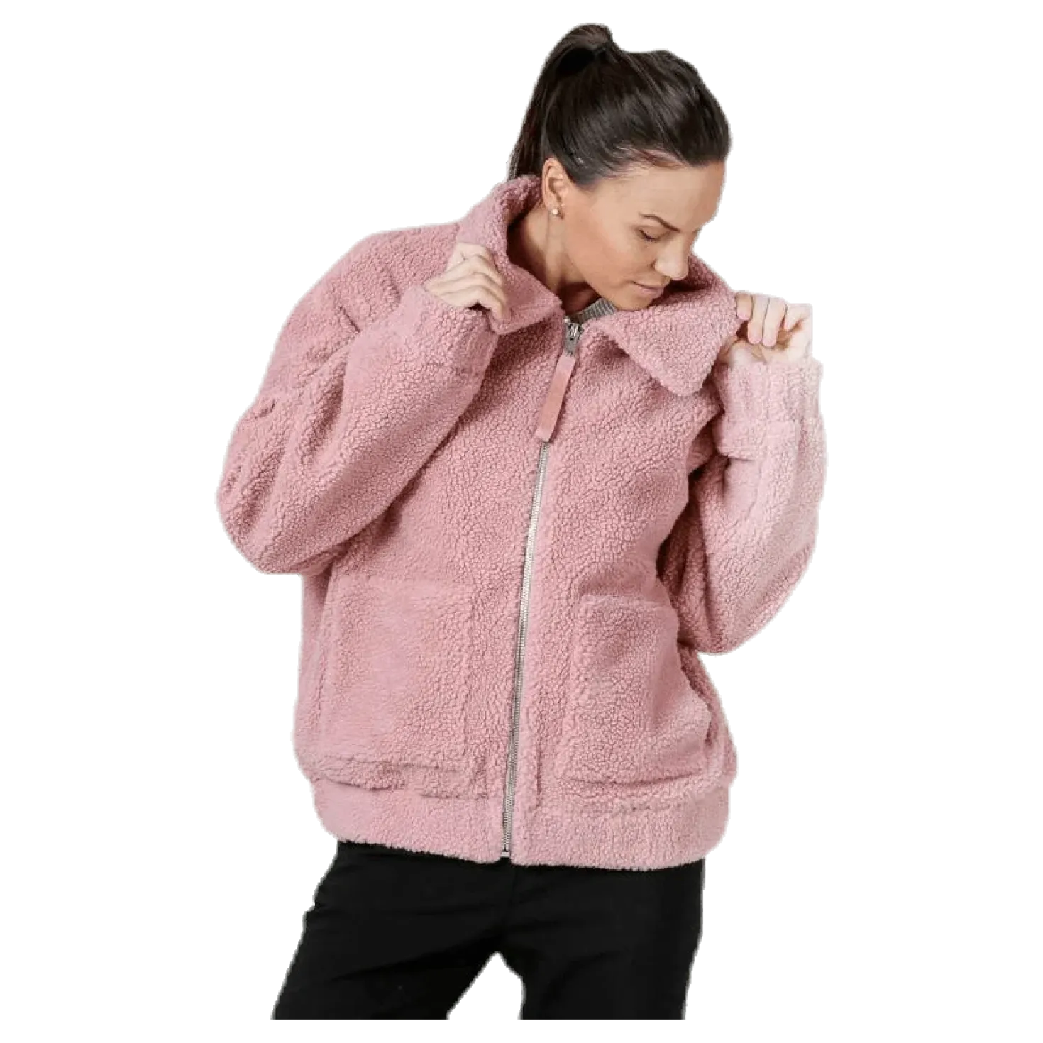 Rome Pile Jacket Pink