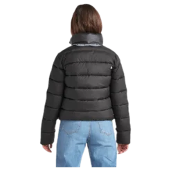 Rose Girls Puff Jacket Black