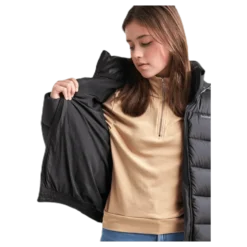 Rose Girls Puff Jacket Black