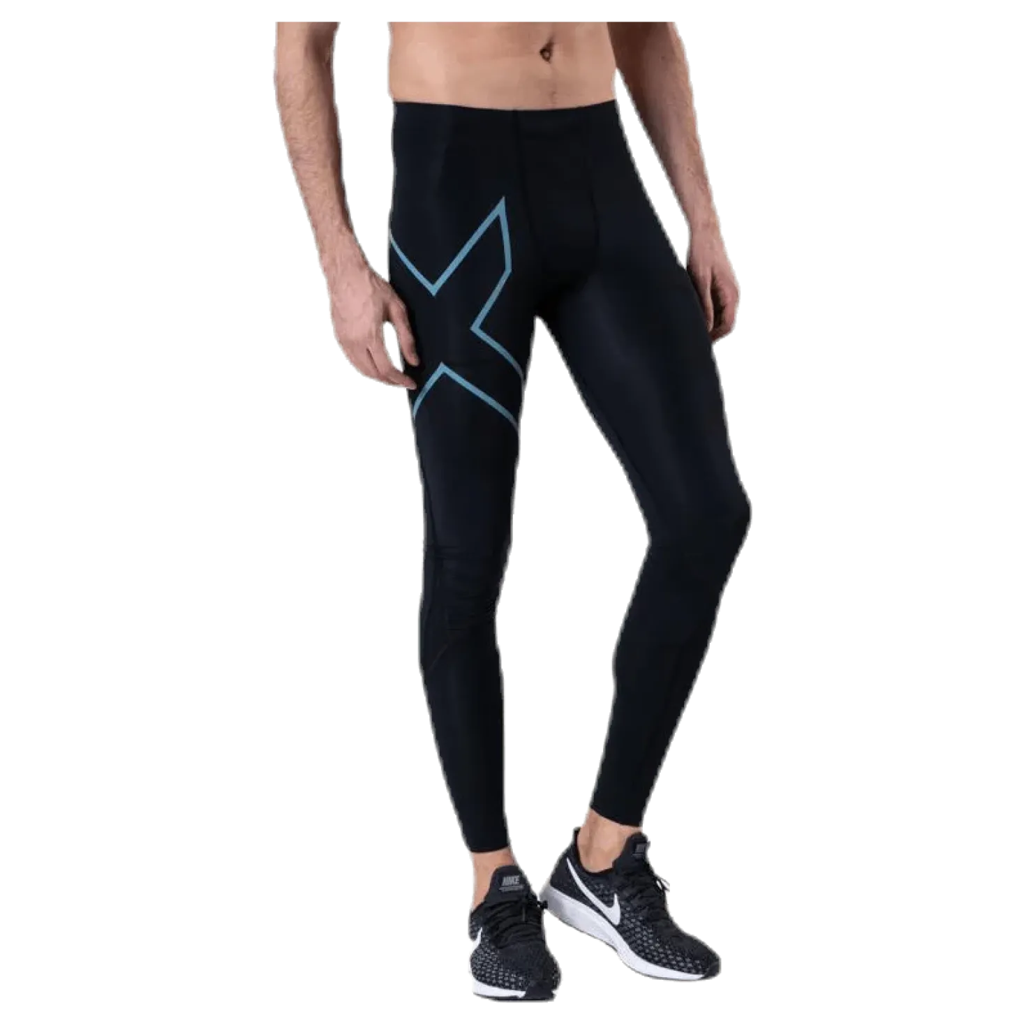 Run Dash Compr Tights Blue/Black