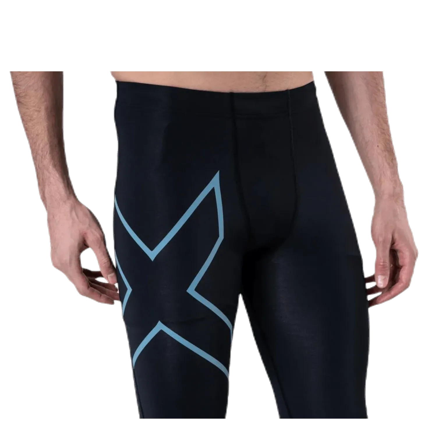Run Dash Compr Tights Blue/Black