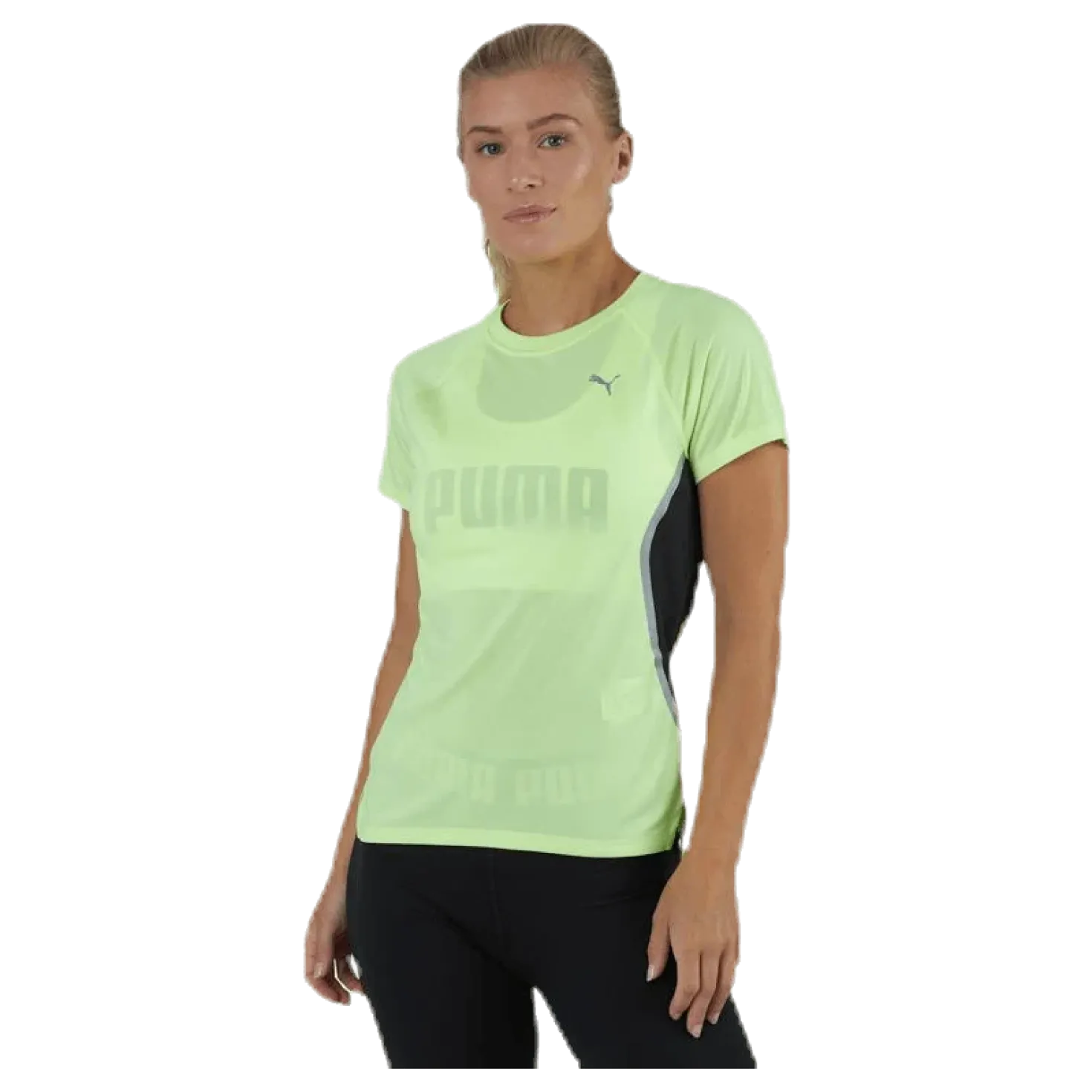 Run Lite Laser Cat SS Tee Yellow