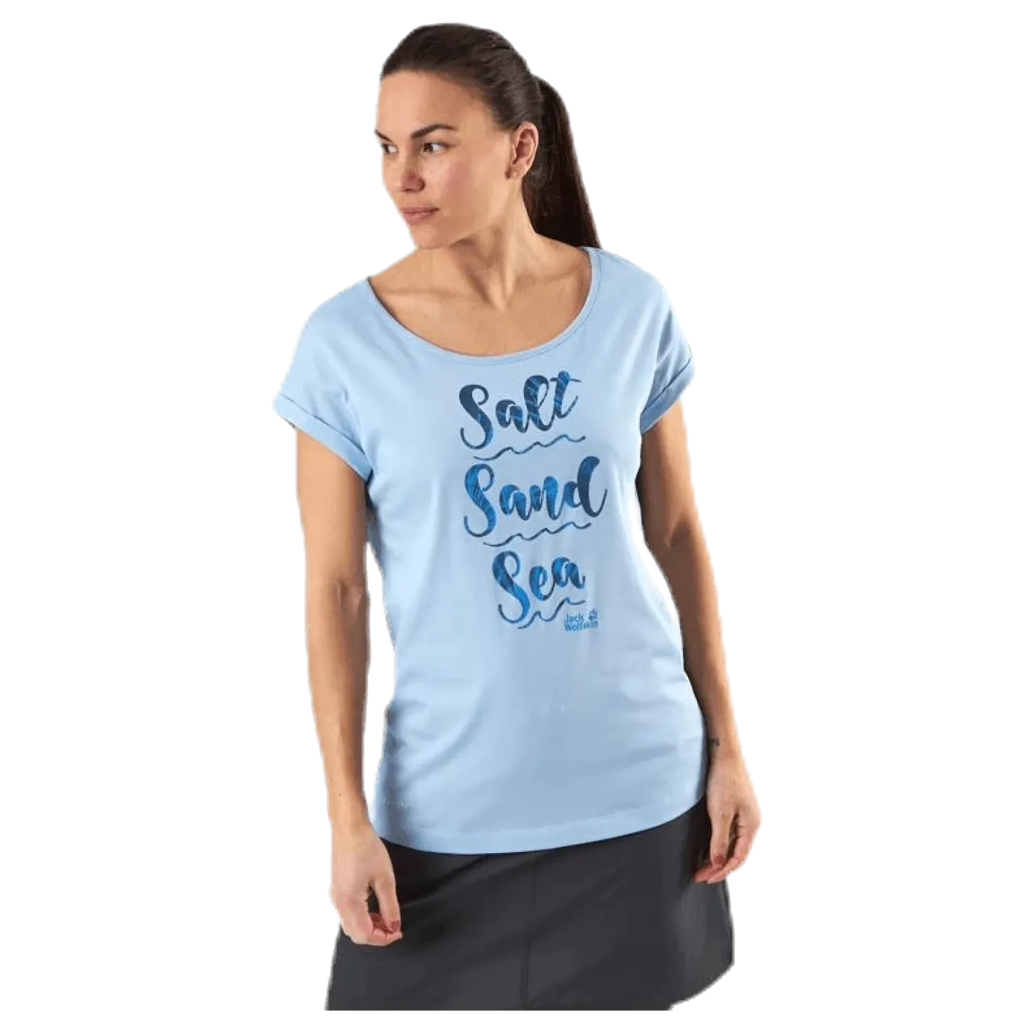 Salt Sand Sea Tee Blue