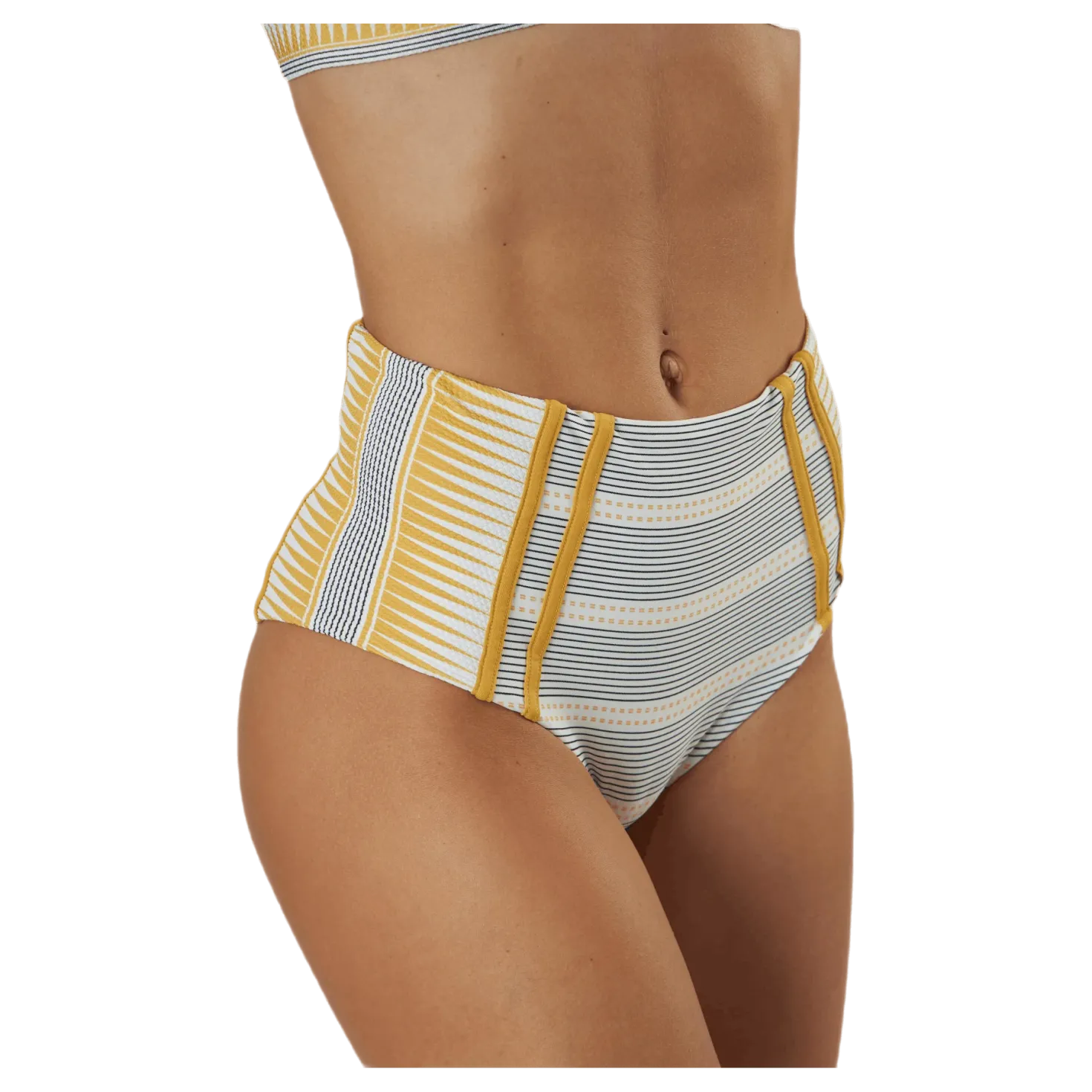 Salty Daze High Waisted Bottom Beige