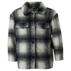 Sarah L/S Shacket Jacket Grey