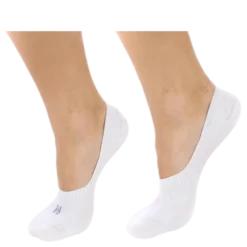 Scarlett 2-pack Invisible Sock Lady White