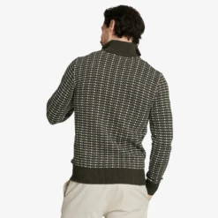 Scott Sweater Dark Olive Knit