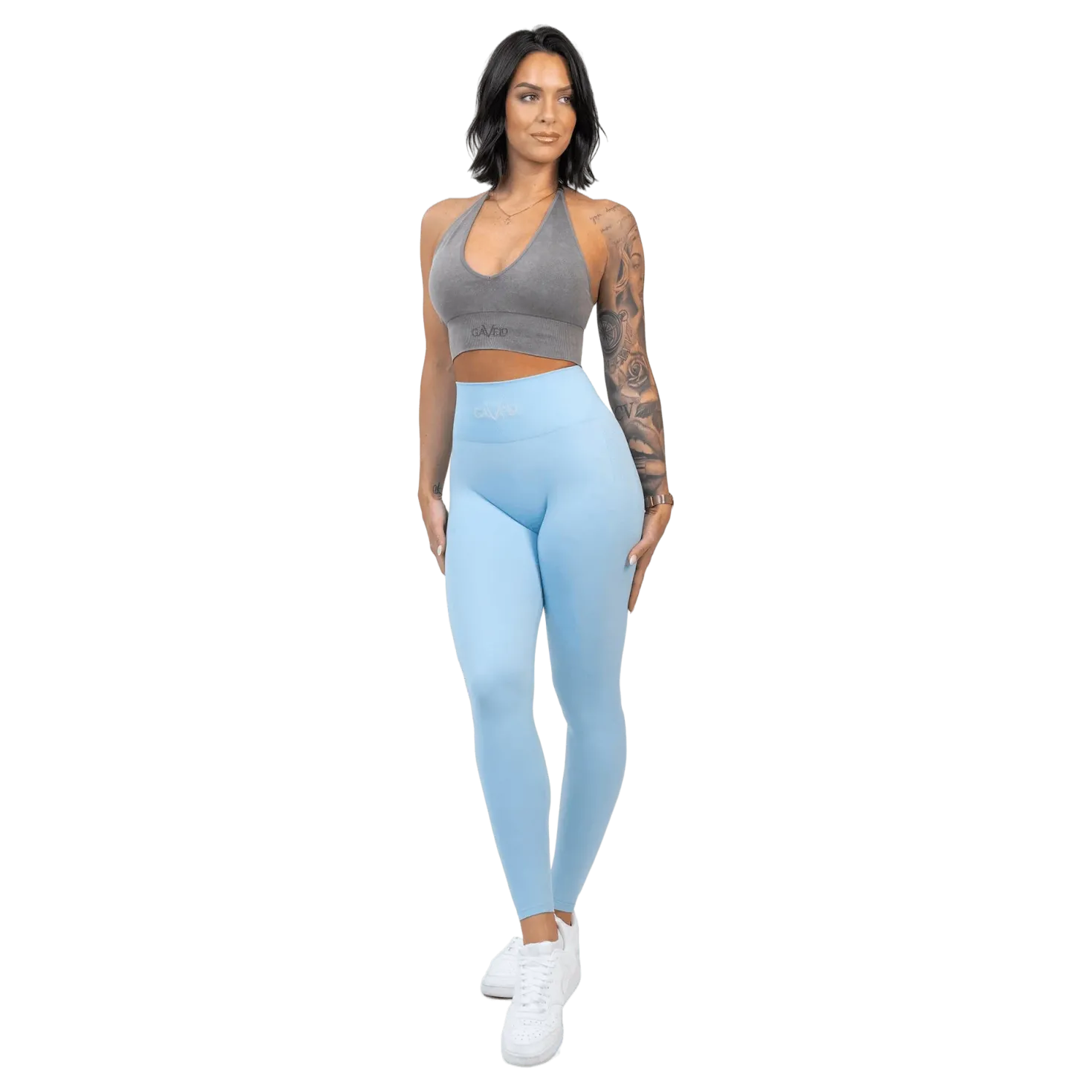 Seamless Booster Tights Sky Blue