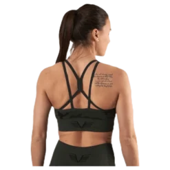 Seamless Camo Sports Bra Patterned/Black