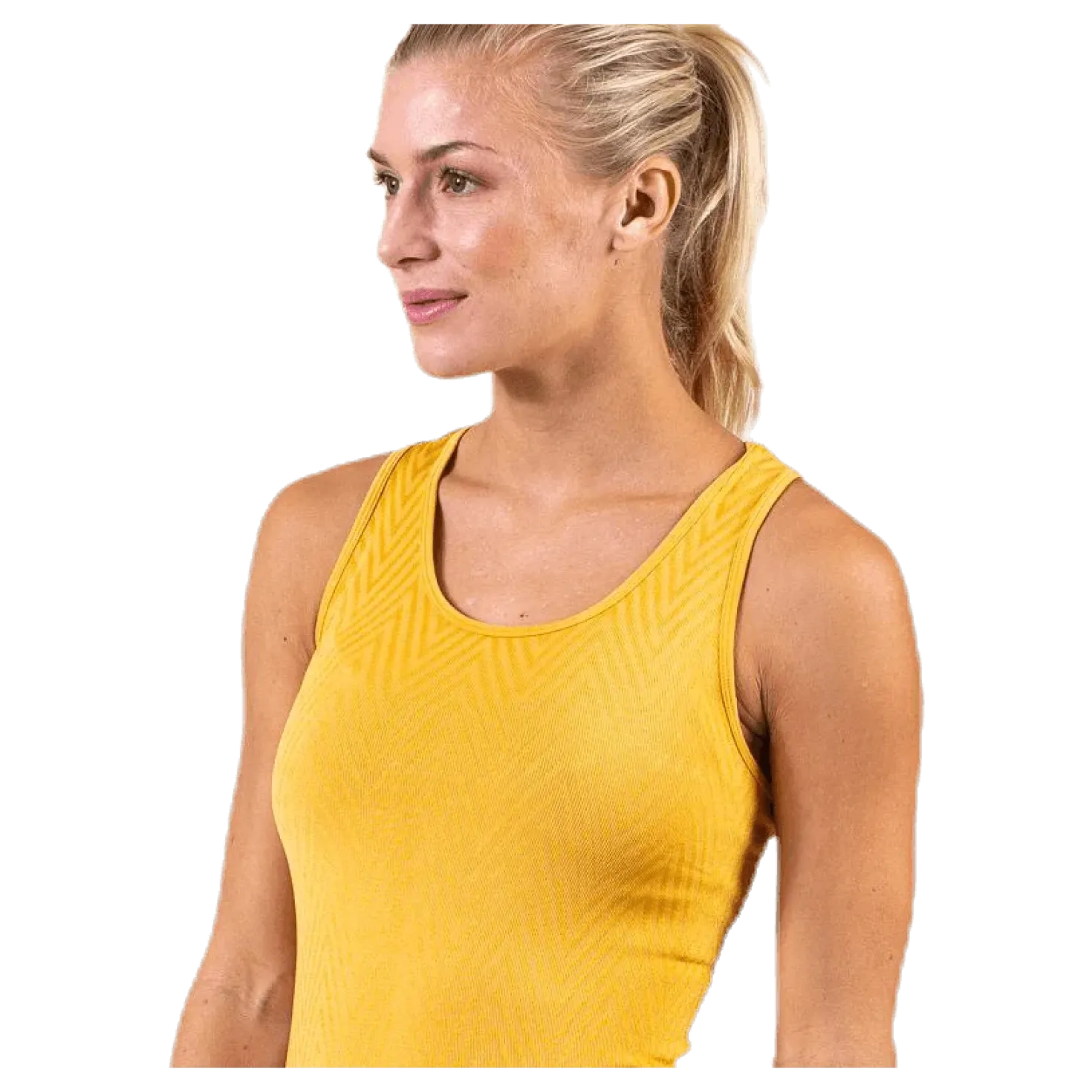 Seamless Chevron Racerback Yellow
