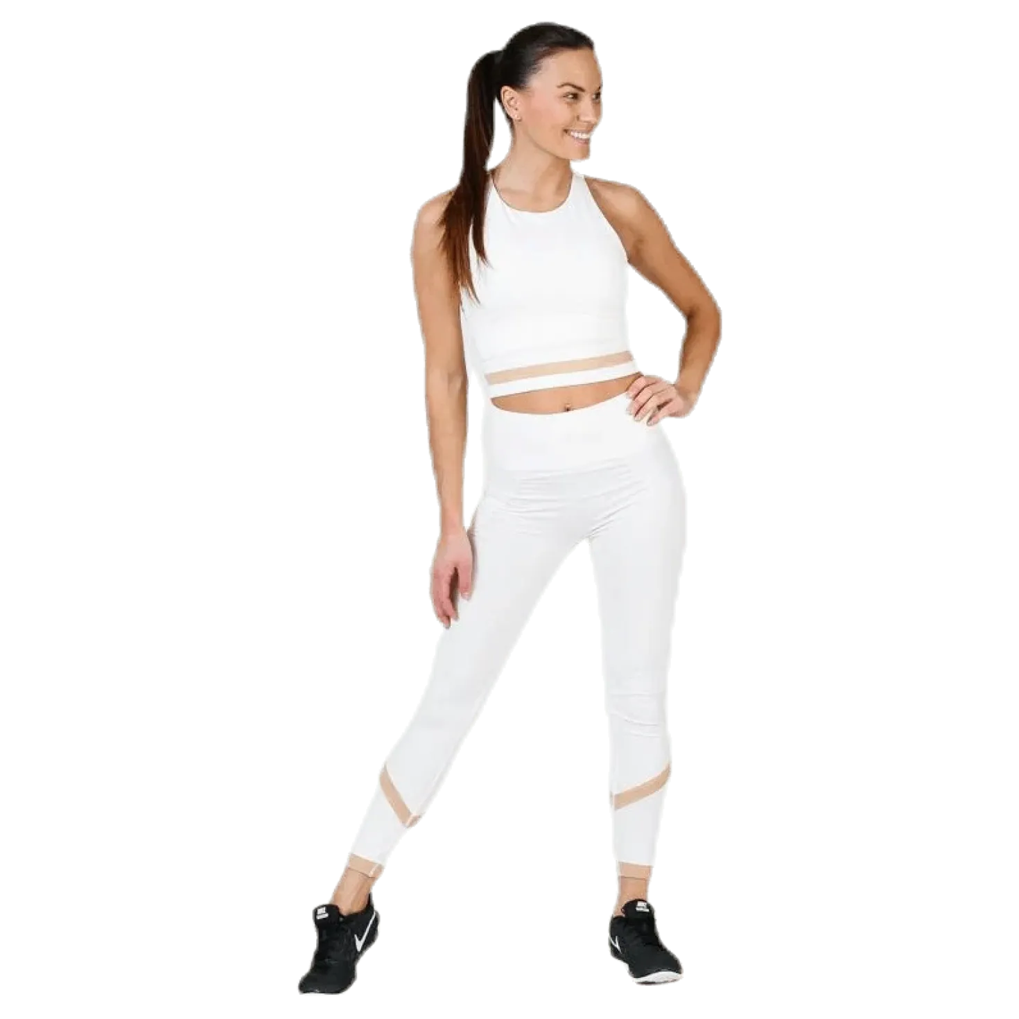 Seamless Crop Tank White