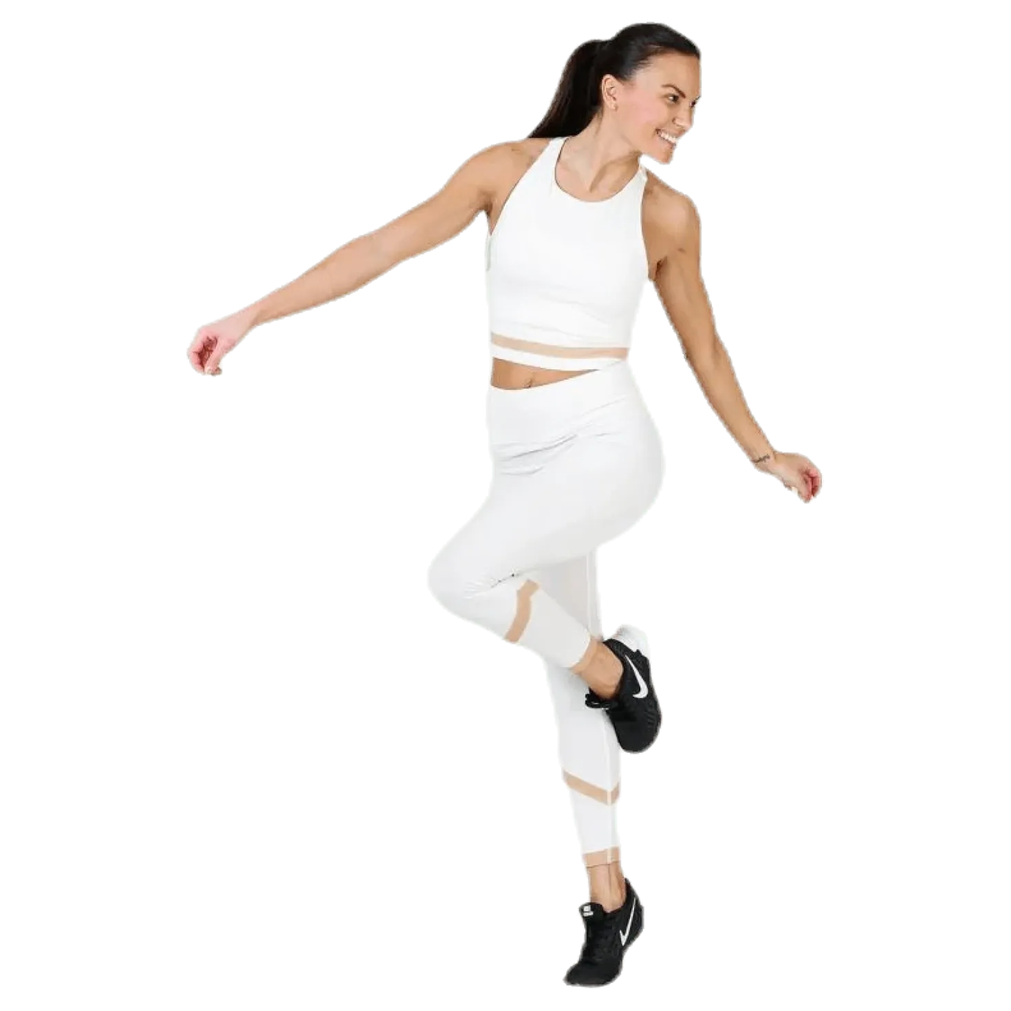 Seamless Crop Tank White