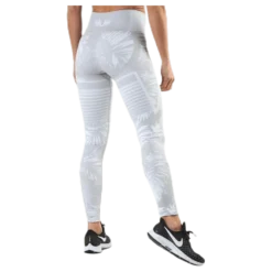 Seamless Floral Leggings Grey