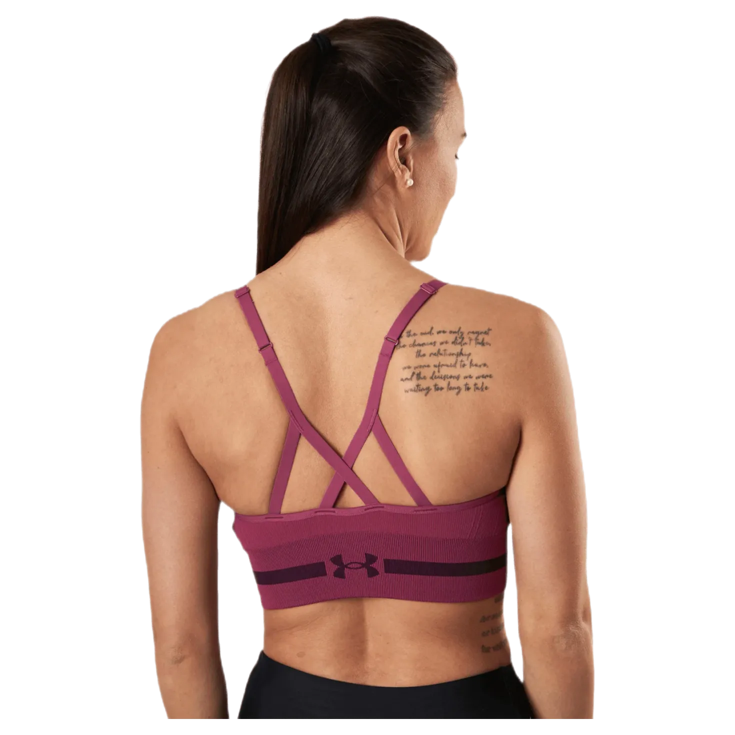 Seamless Low Long Bra Pink