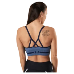 Seamless Low Long Htr Bra Blue
