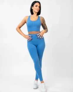 Seamless Signature Gaia Tights Lake Blue