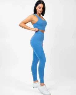 Seamless Signature Gaia Tights Lake Blue