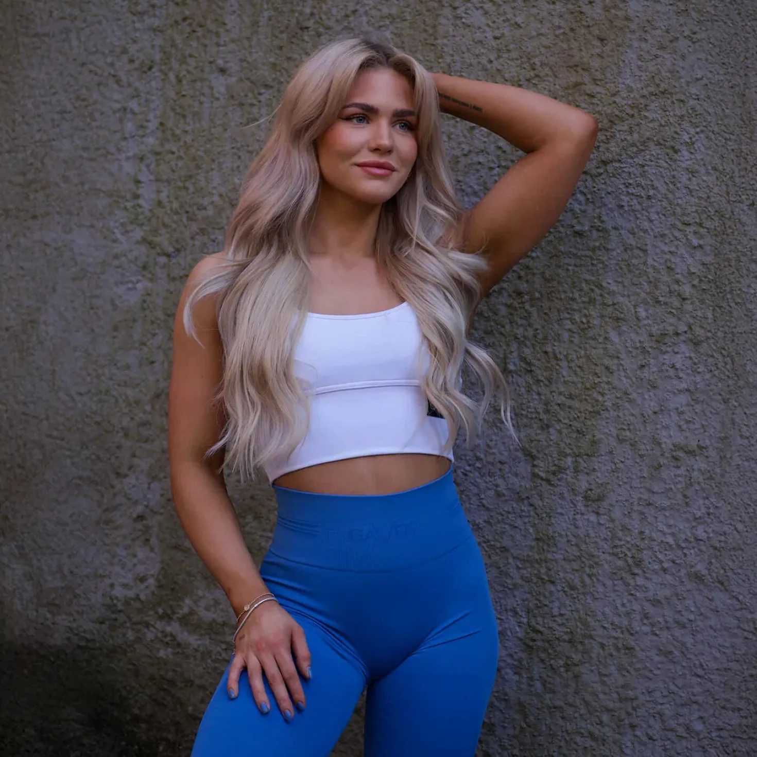 Seamless Signature Gaia Tights Lake Blue