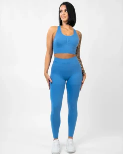 Seamless Signature Gaia Tights Lake Blue