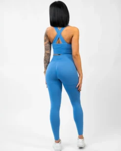 Seamless Signature Gaia Tights Lake Blue