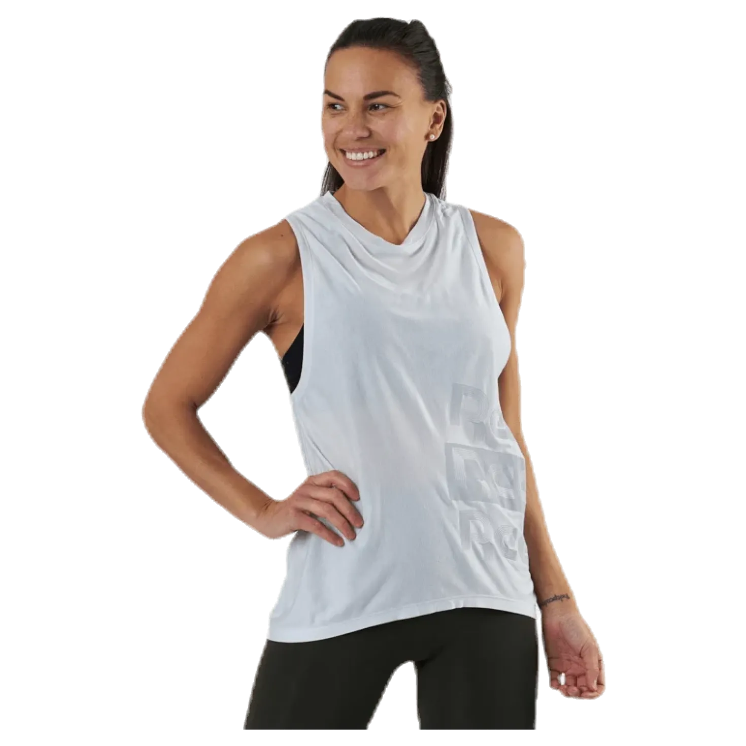 SH Gaphic Muscle Tank White