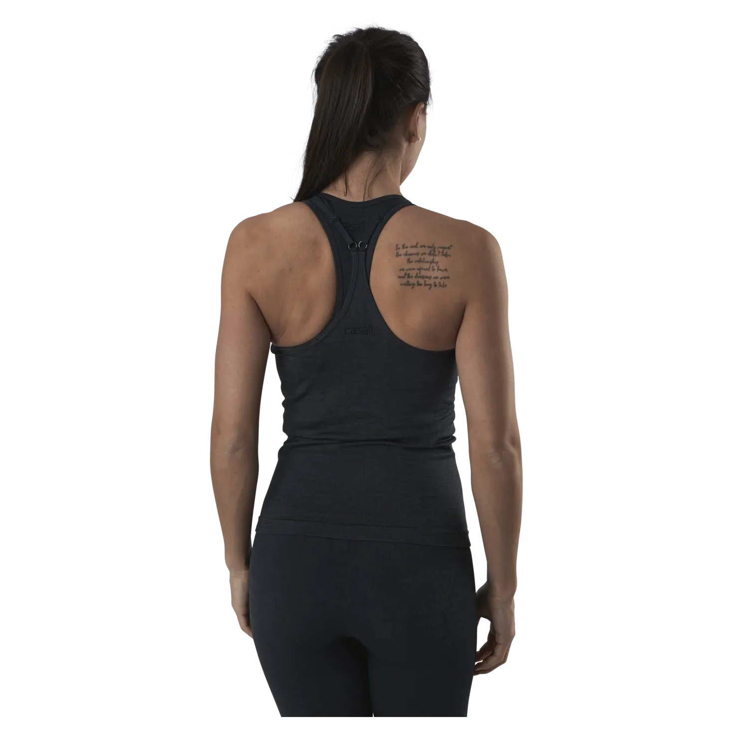 Shiny Alligator Seamless Strap Tank Grey