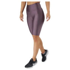 Shiny Biker Tights Black Plum