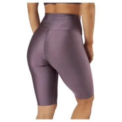 Shiny Biker Tights Black Plum